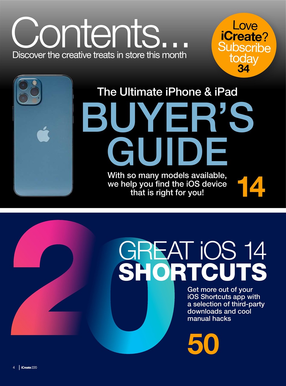 iCreate Preview Pages