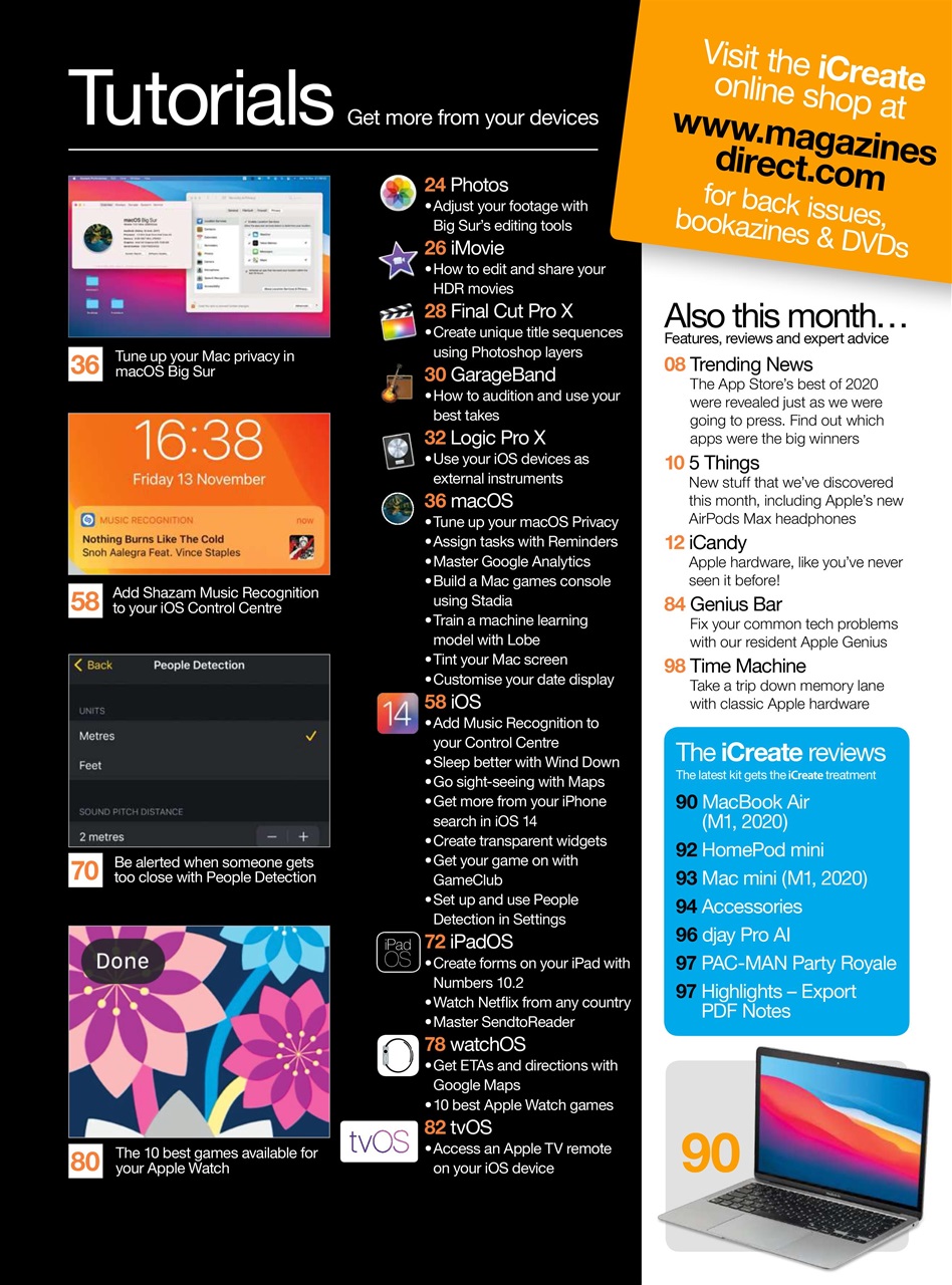 iCreate Preview Pages