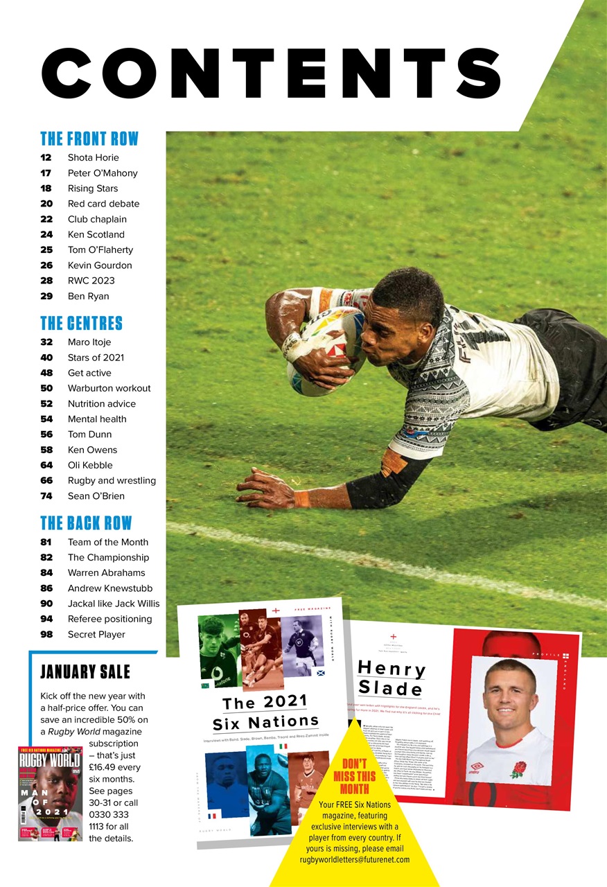 Rugby World Preview Pages