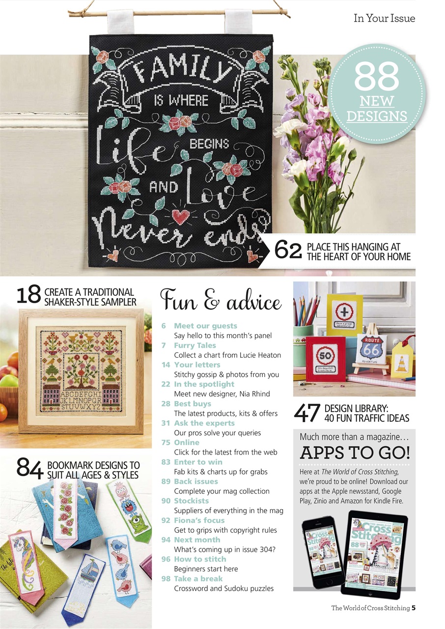 The World of Cross Stitching Preview Pages