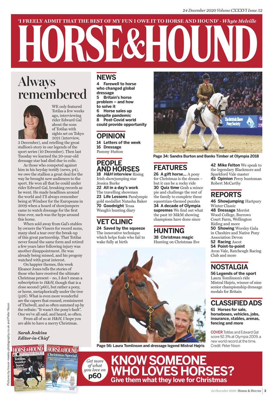 Horse & Hound Preview Pages