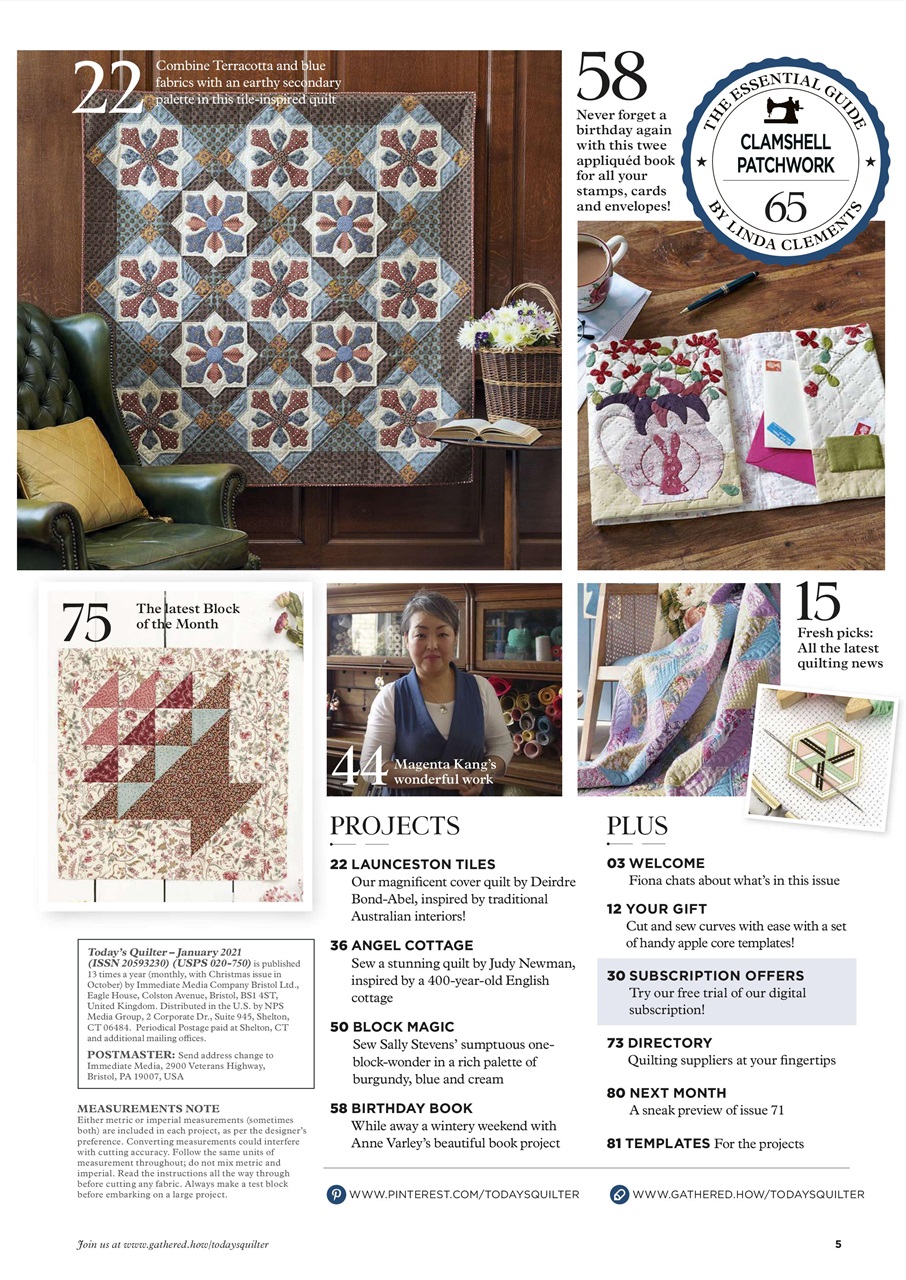 Today’s Quilter Preview Pages
