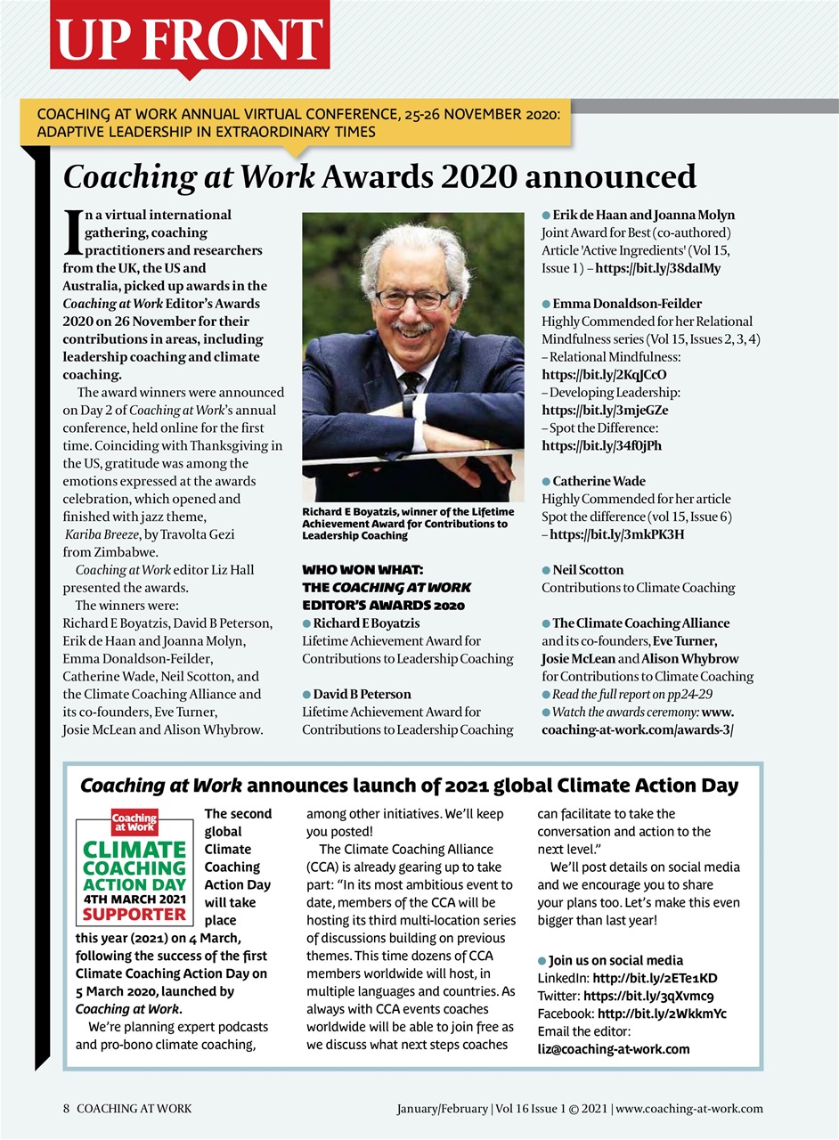 Coaching at Work Preview Pages