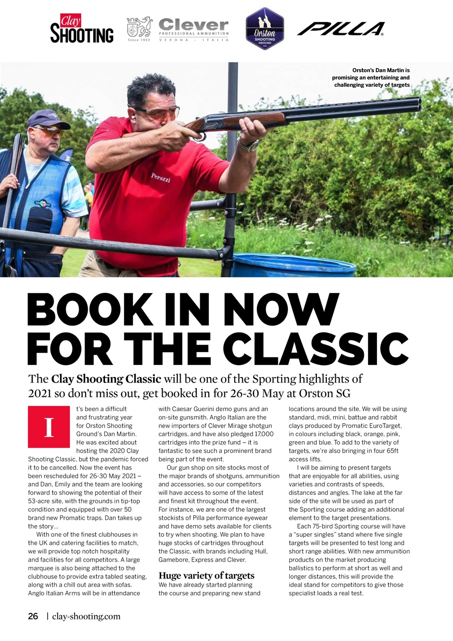 Clay Shooting Preview Pages