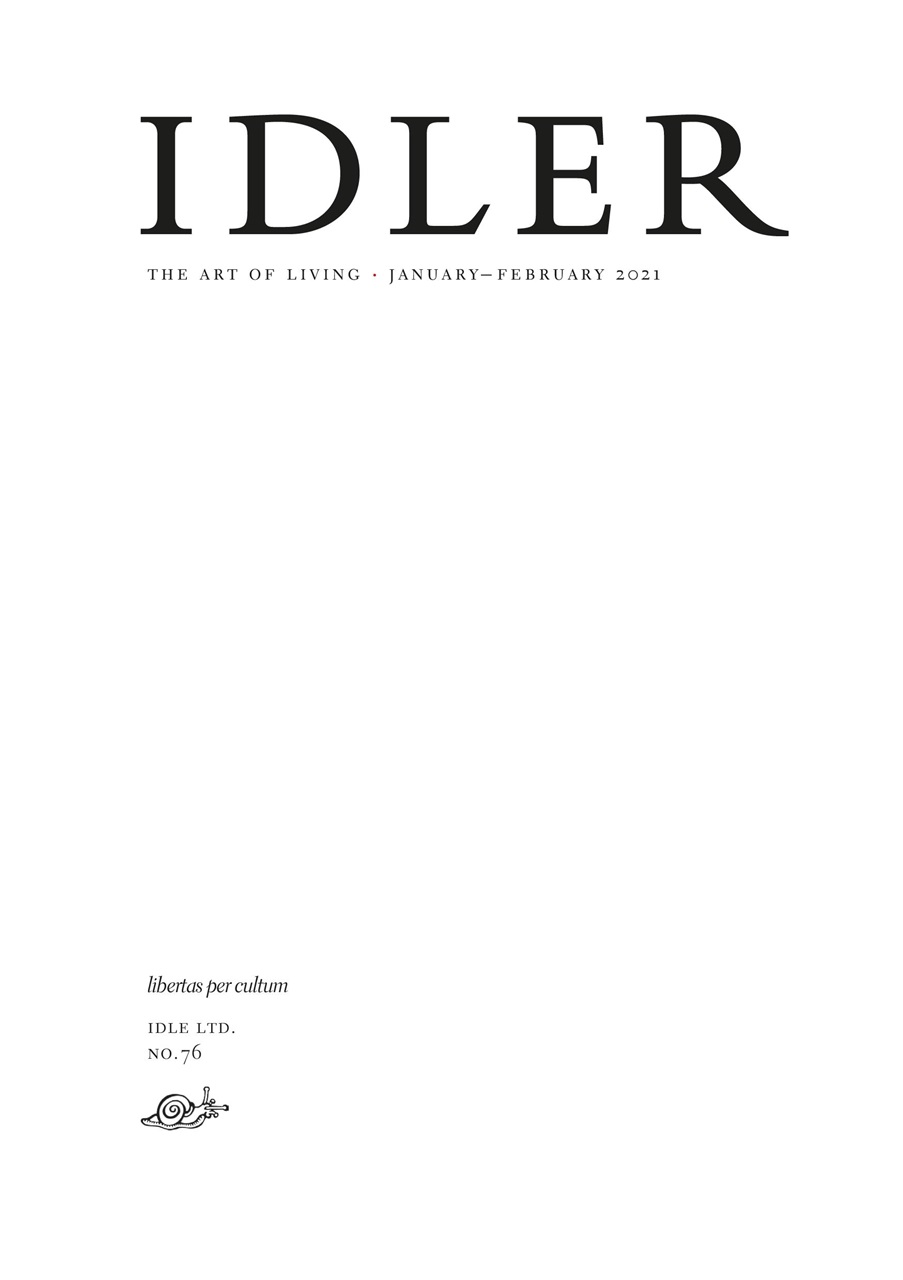 The Idler Magazine Preview Pages