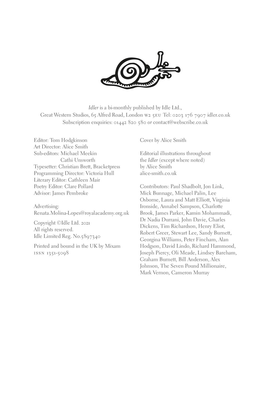 The Idler Magazine Preview Pages