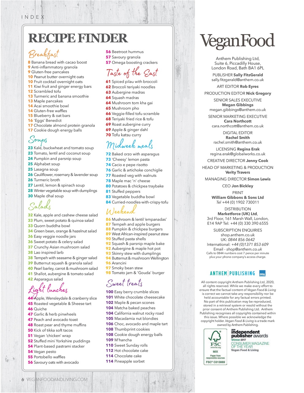 Vegan Cookbook Preview Pages