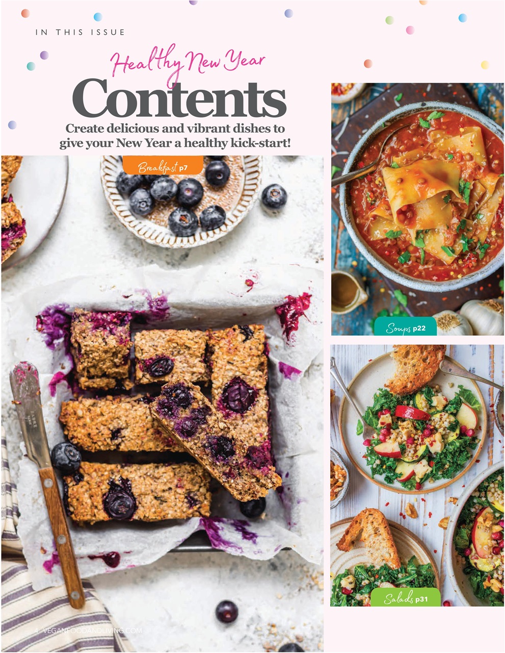 Vegan Food & Living Magazine Preview Pages