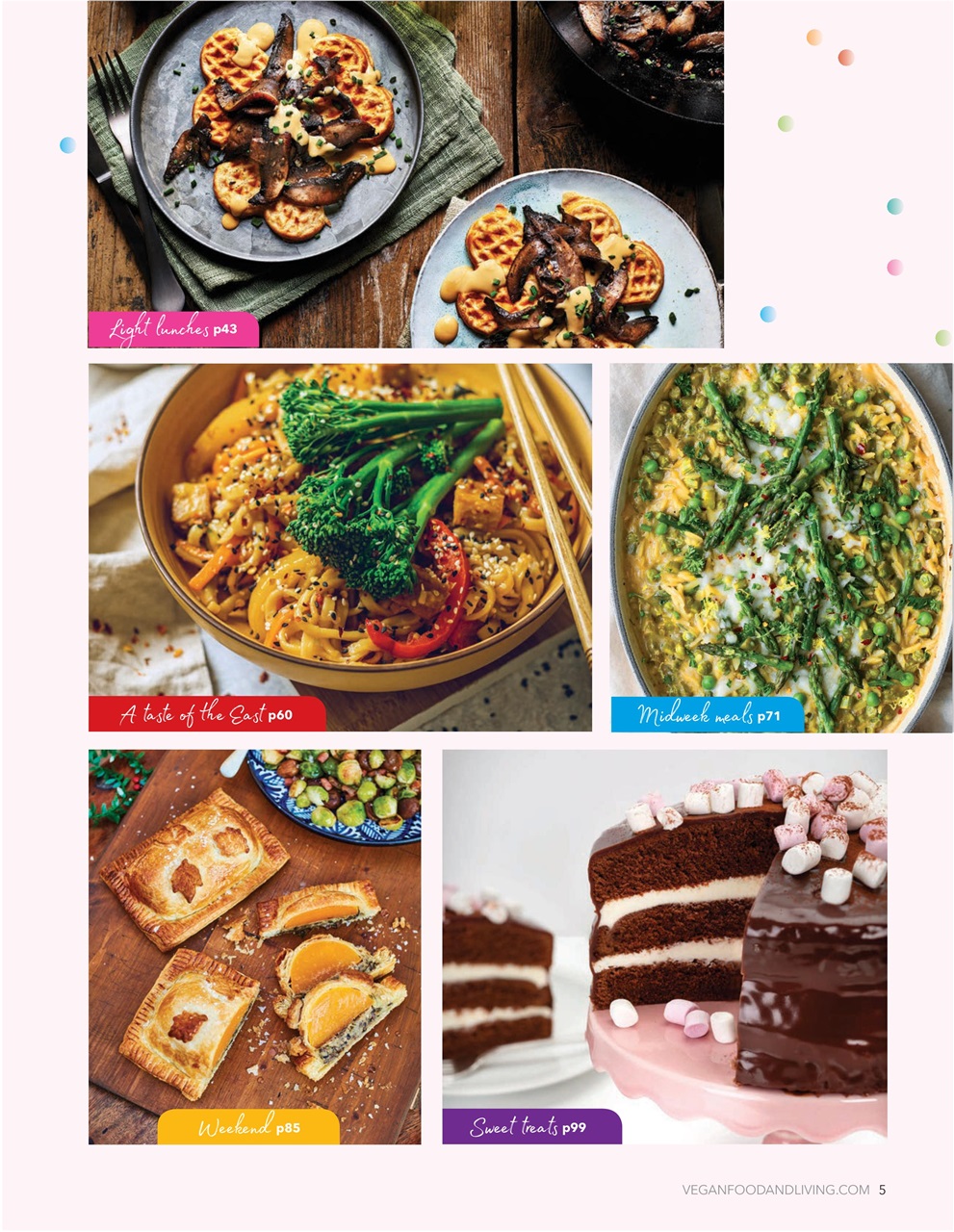 Vegan Food & Living Magazine Preview Pages