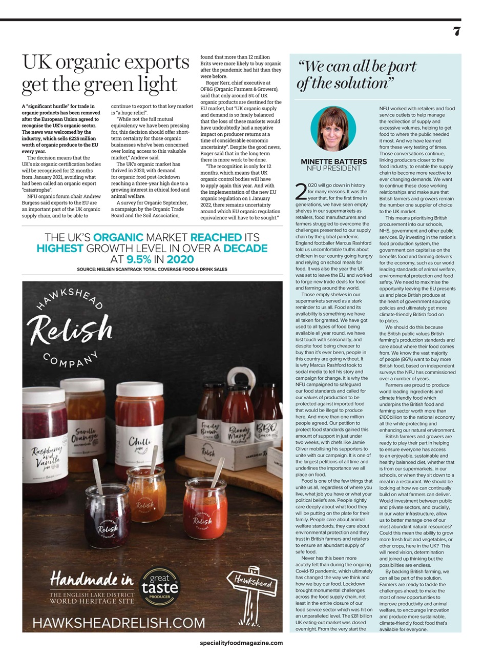 Speciality Food Preview Pages