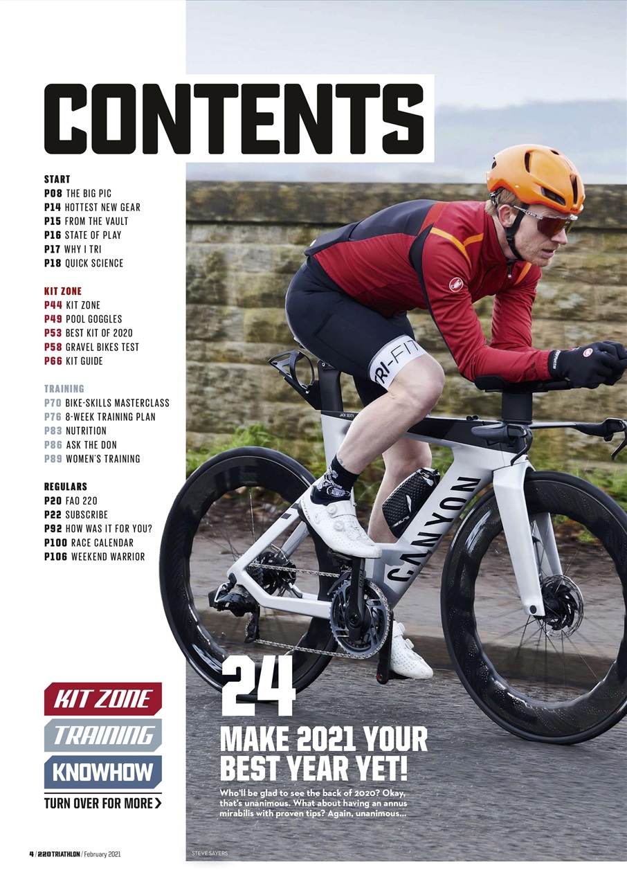 220 Triathlon Magazine Preview Pages