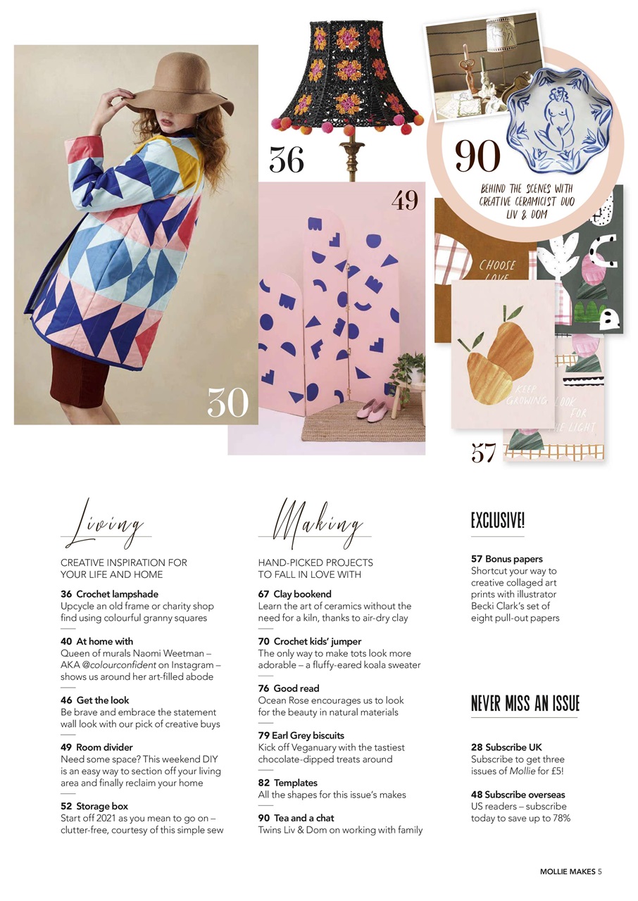 Mollie magazine Preview Pages