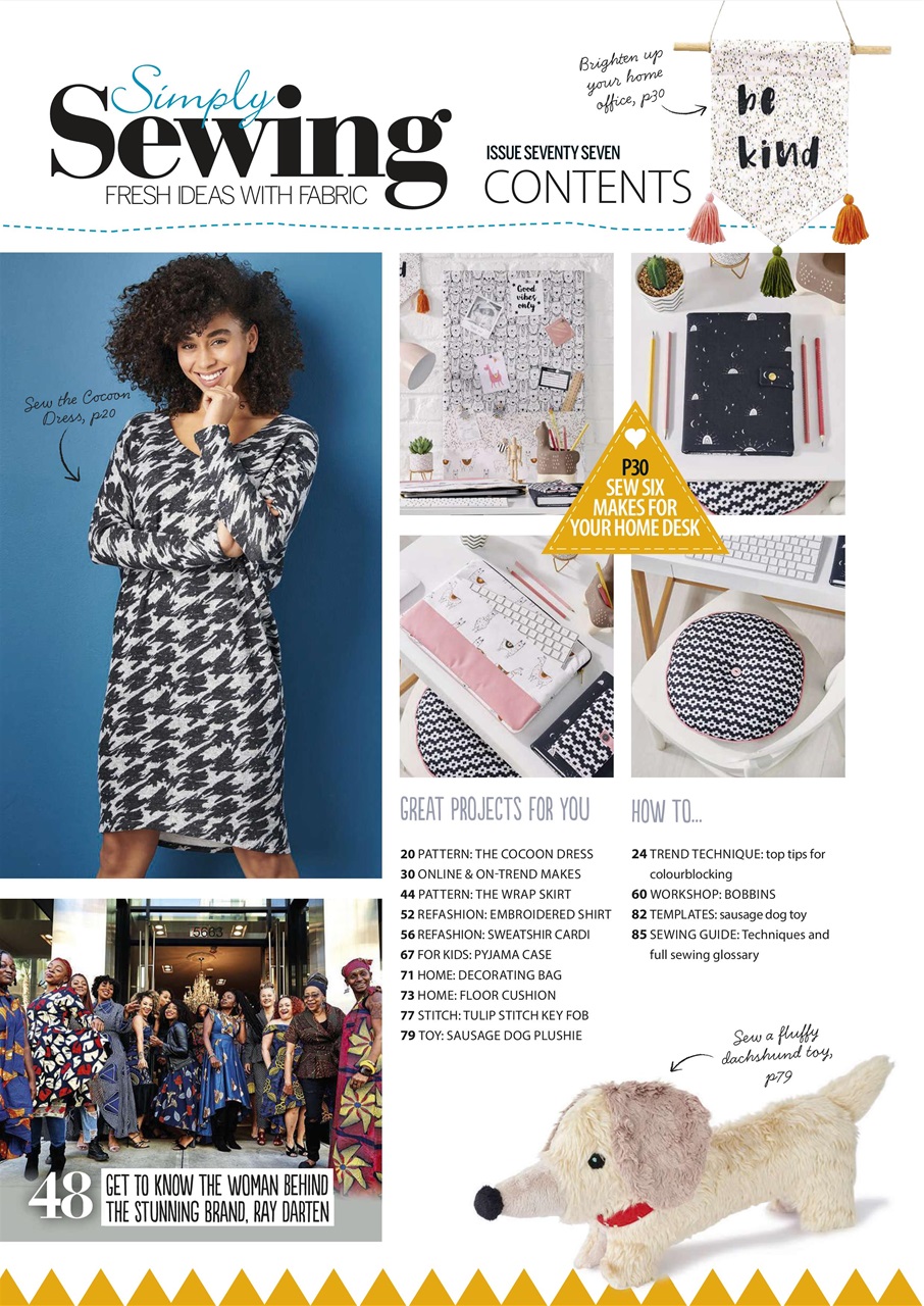 Simply Sewing Preview Pages