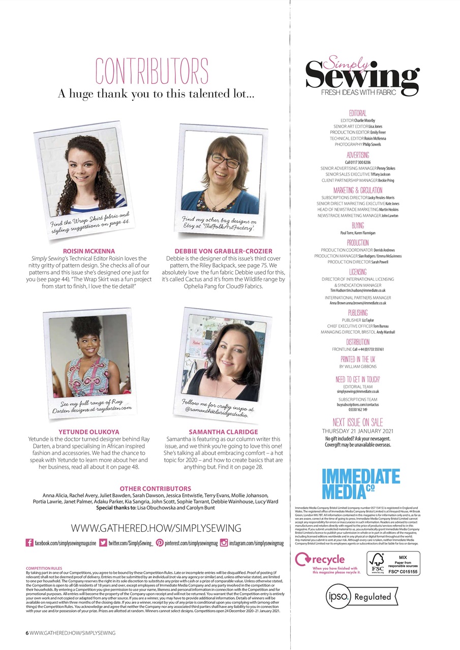 Simply Sewing Preview Pages