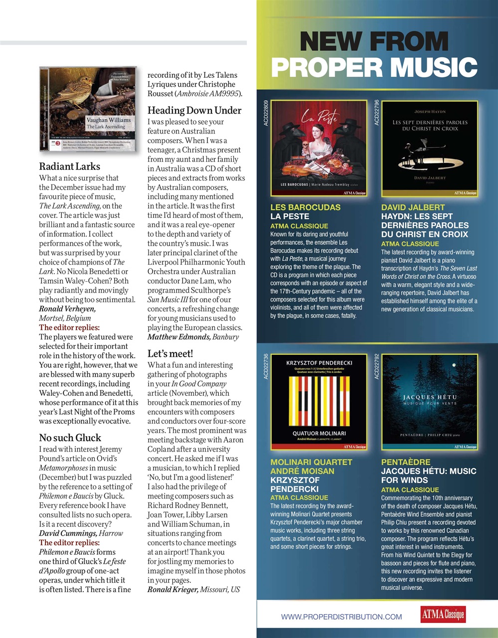 BBC Music Magazine Preview Pages