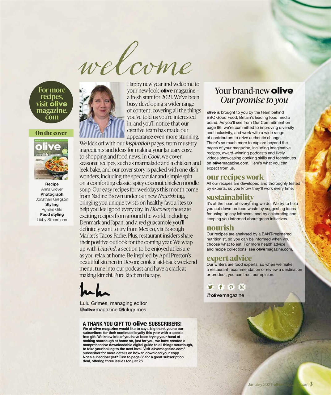 Olive Magazine Preview Pages