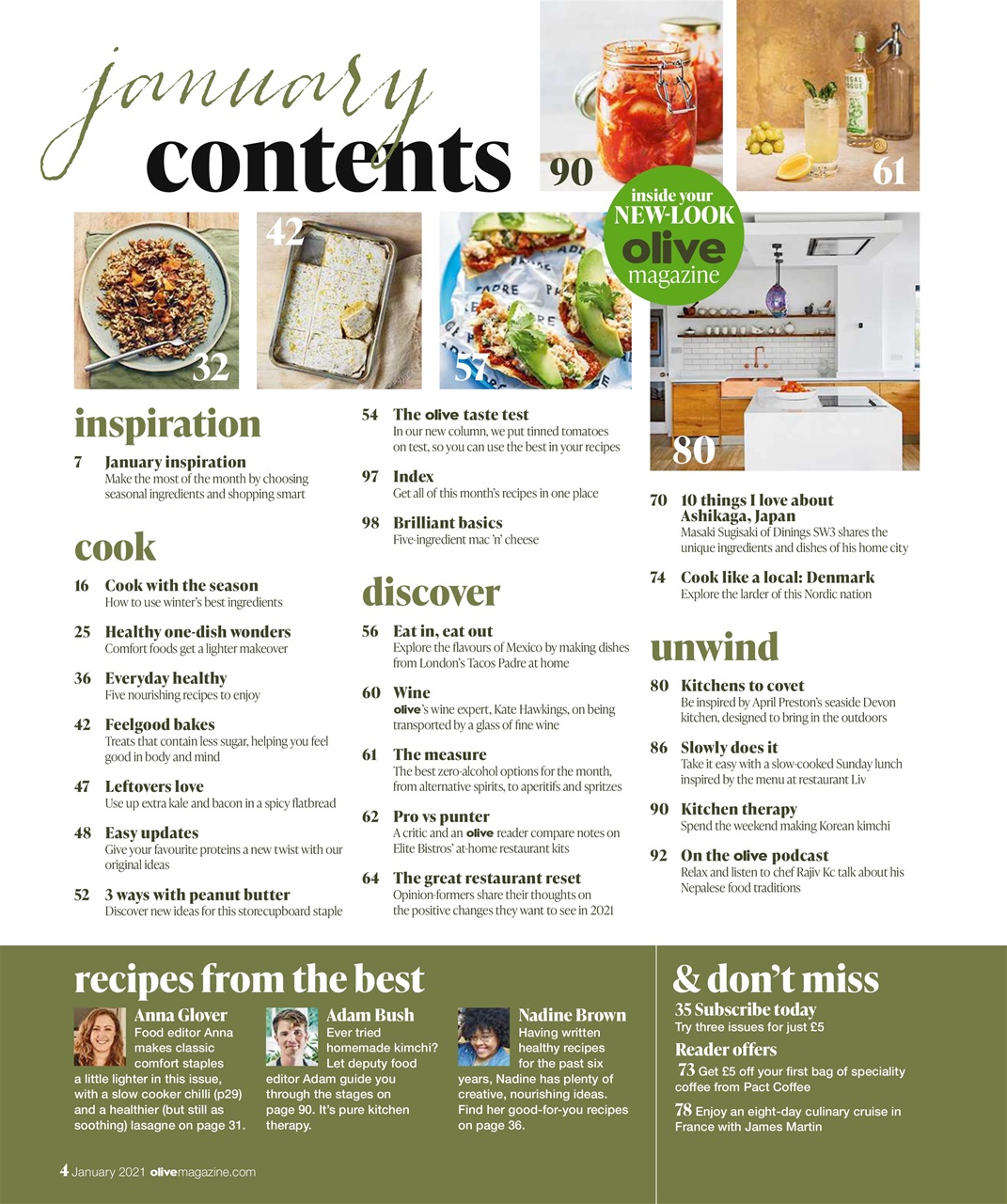 Olive Magazine Preview Pages