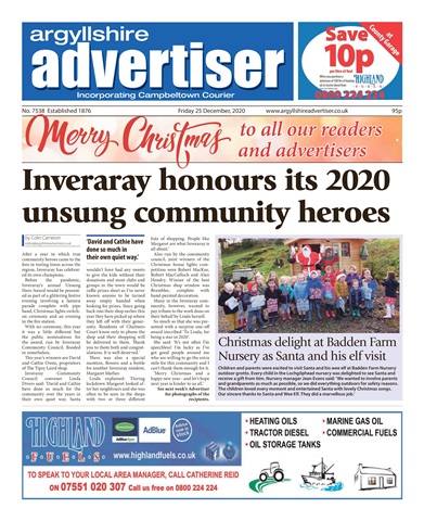 Argyllshire Advertiser issue 25 December 2020