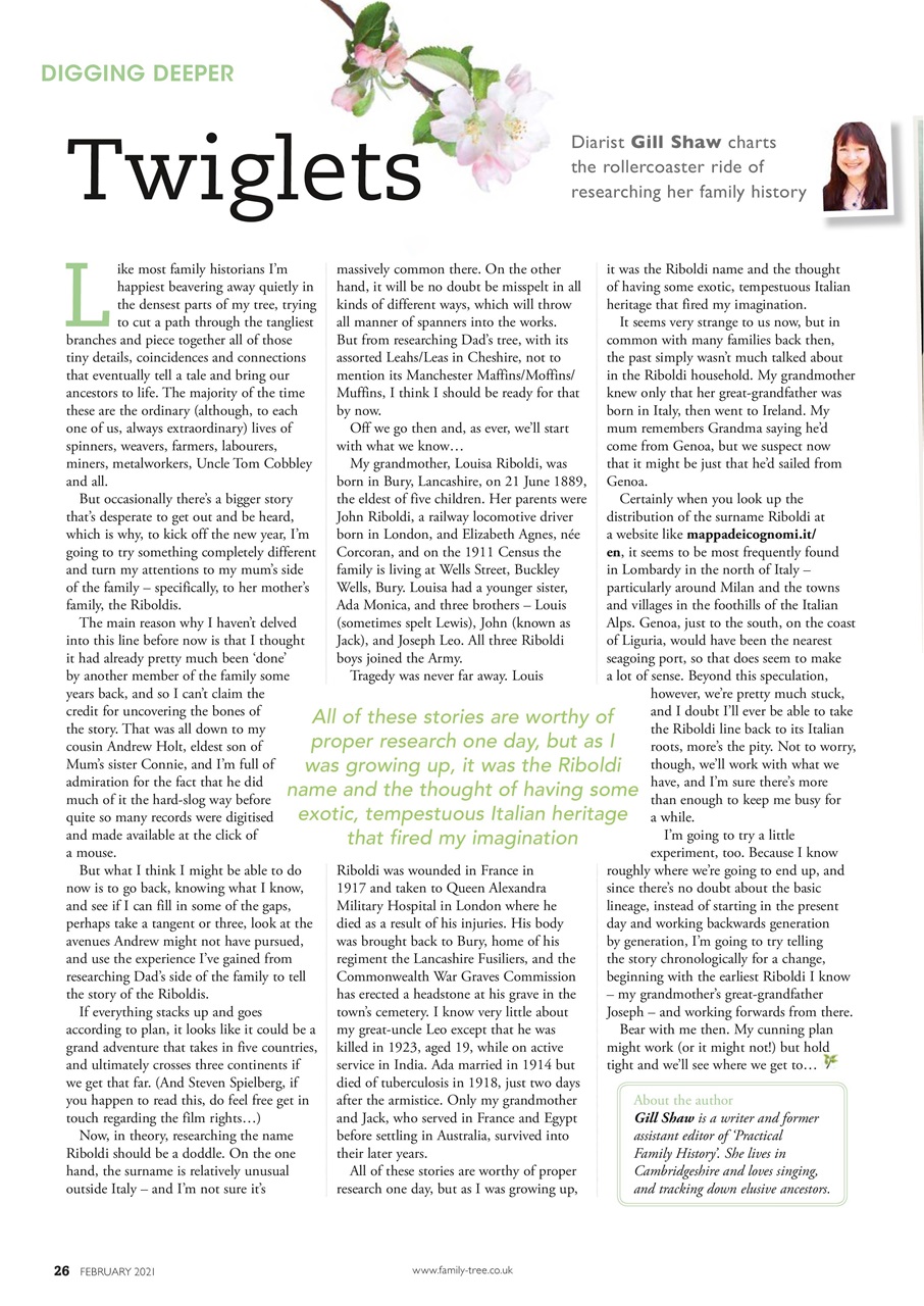 Family Tree Preview Pages