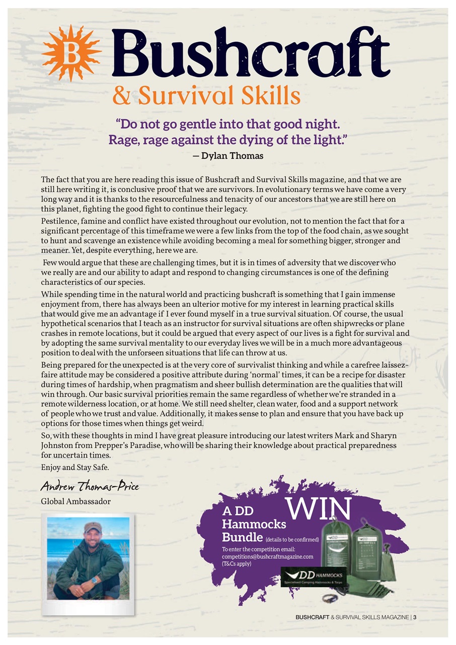 Bushcraft & Survival Skills Magazine Preview Pages