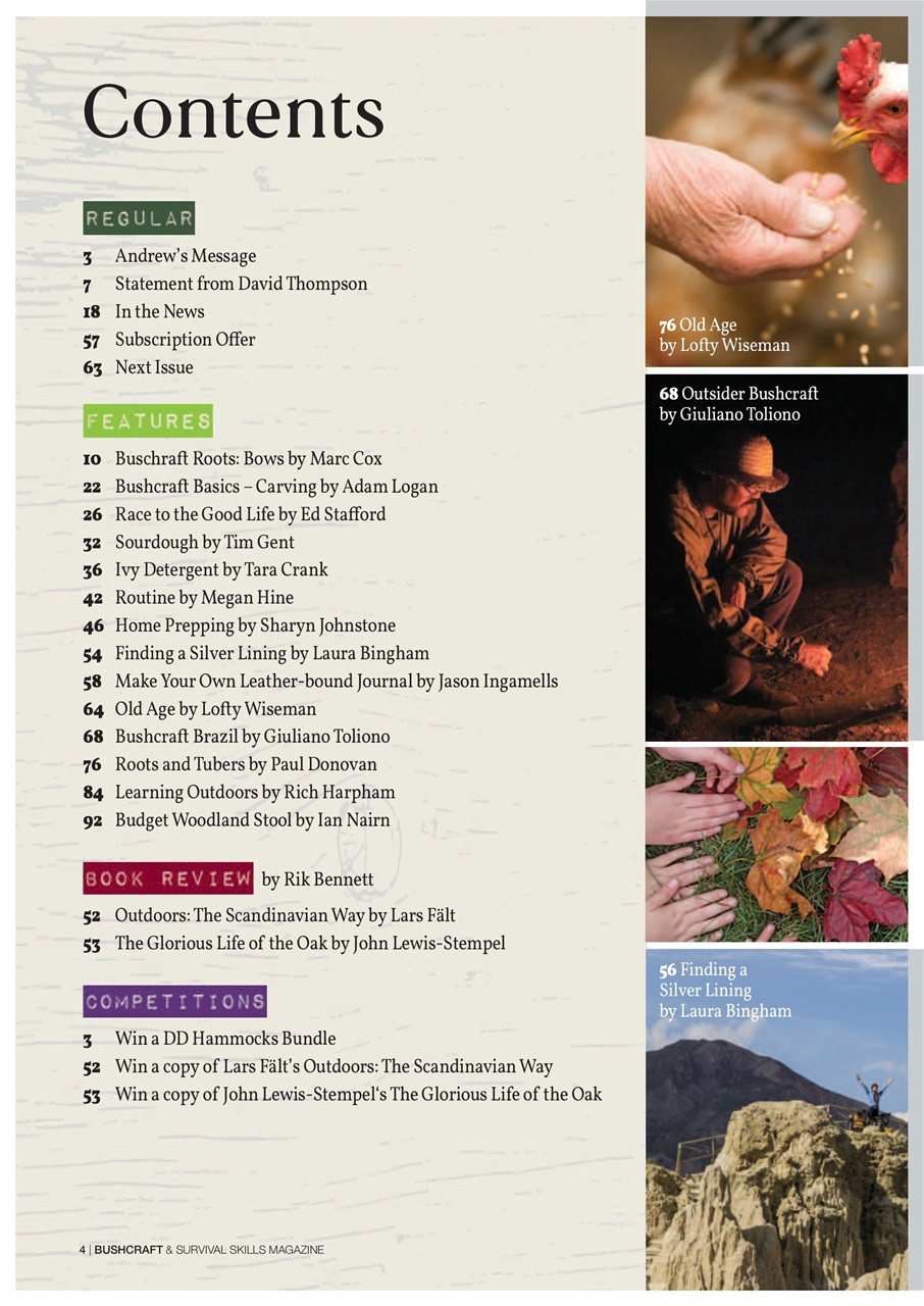 Bushcraft & Survival Skills Magazine Preview Pages