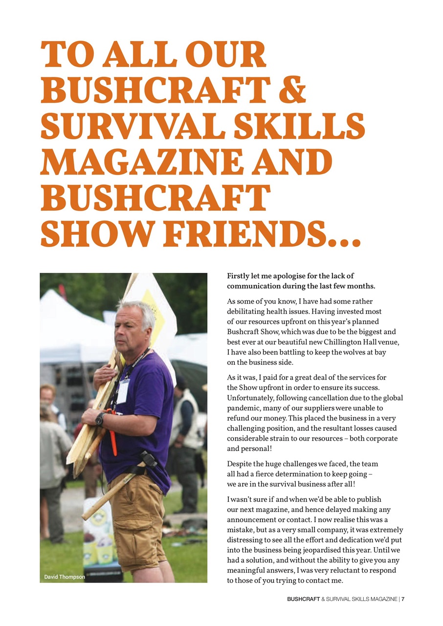 Bushcraft & Survival Skills Magazine Preview Pages