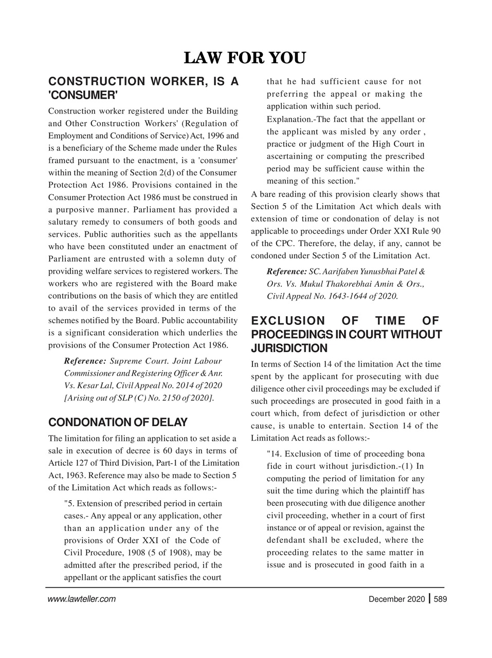 Lawteller – A Legal Awareness Magazine Preview Pages