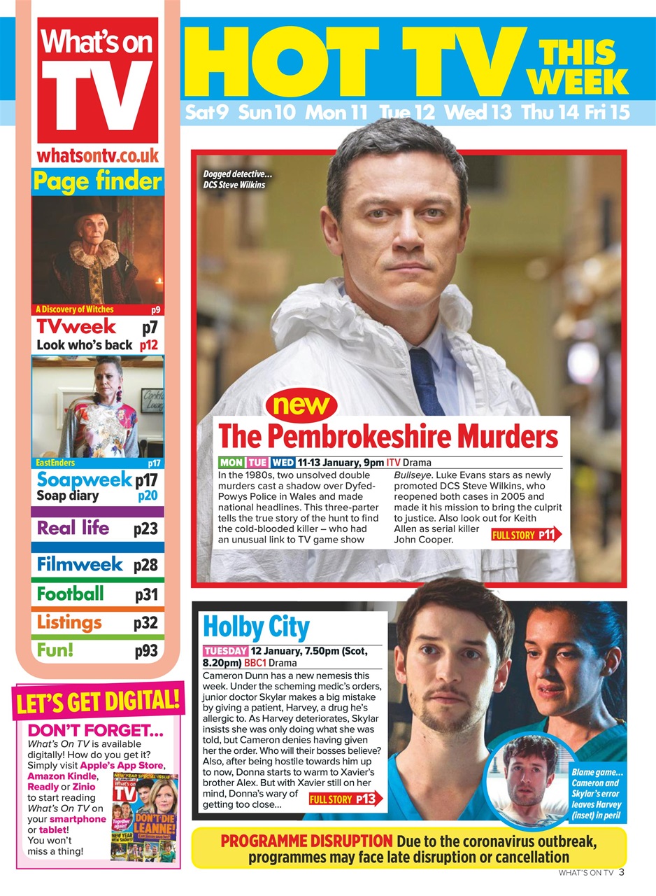 What's on TV Preview Pages
