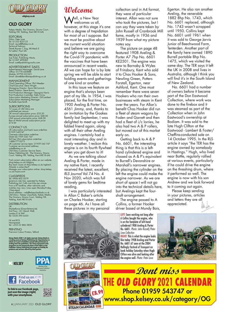 Old Glory Magazine Preview Pages