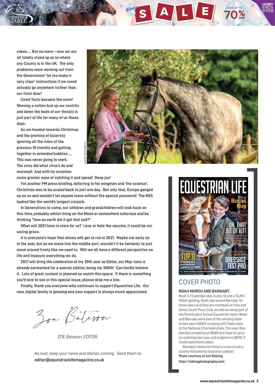 Equestrian Life Magazine Preview Pages