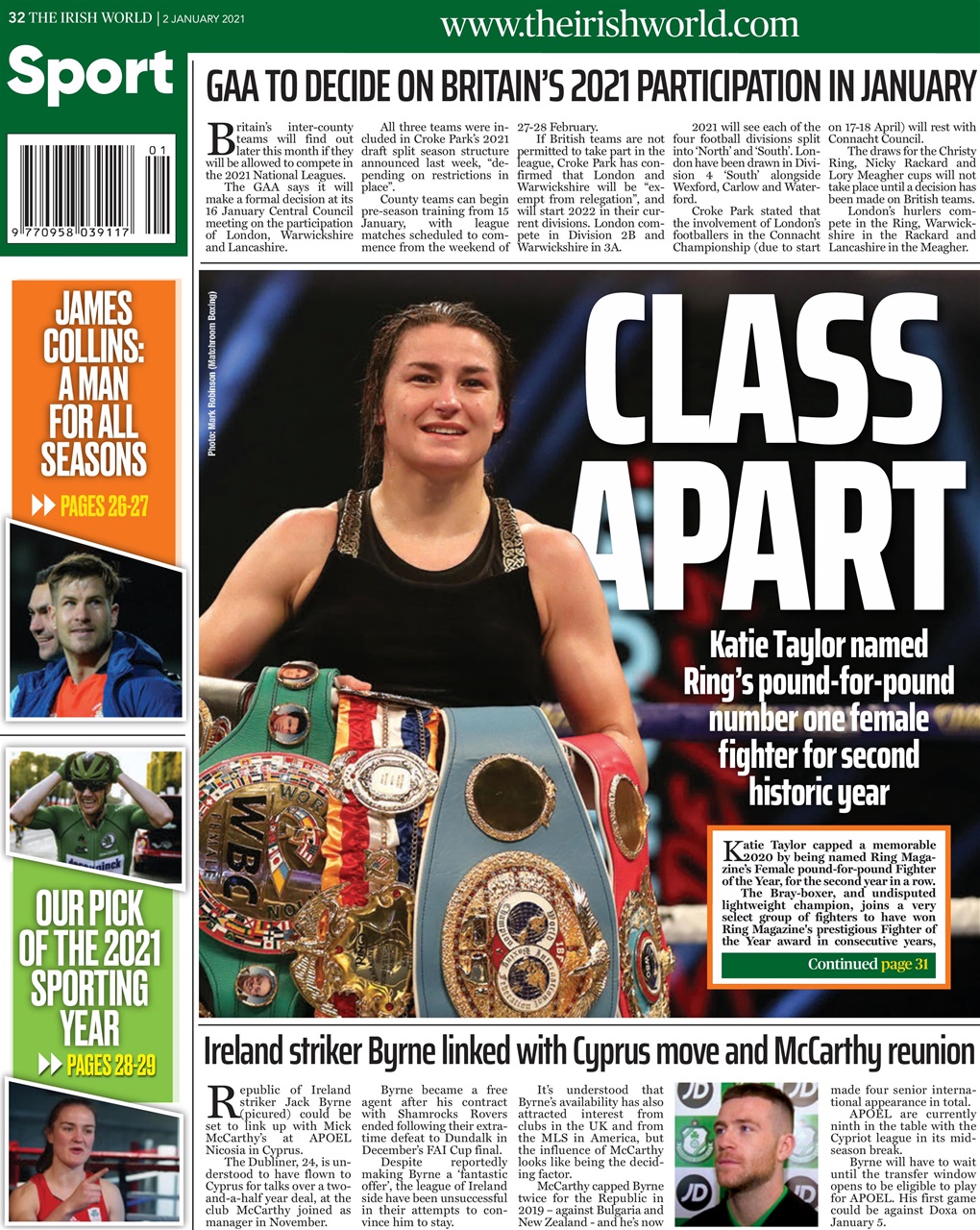 Irish World Preview Pages