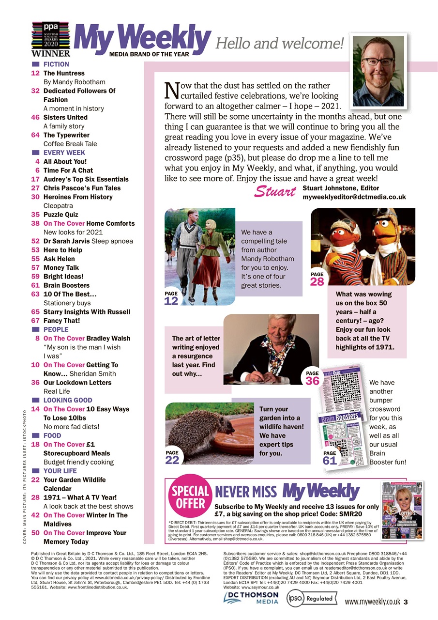 My Weekly Preview Pages