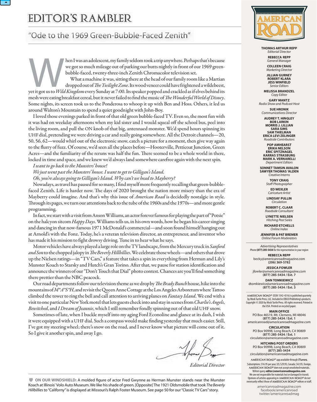 American Road Preview Pages