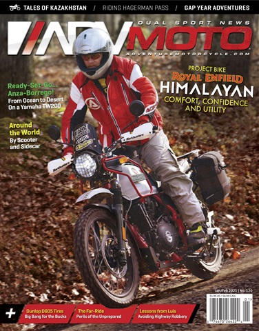 Adventure Motorcycle issue Jan/Feb 2021