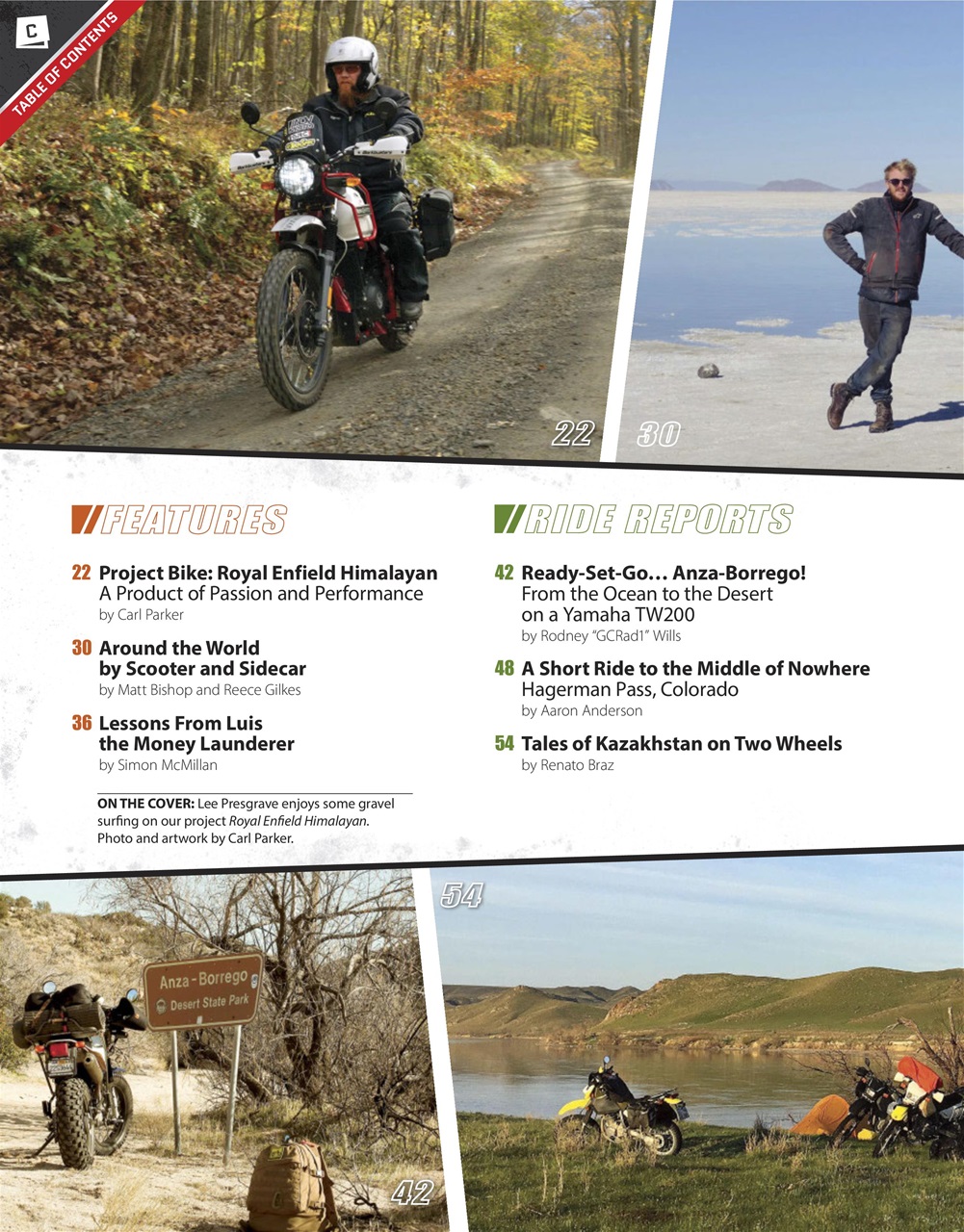 Adventure Motorcycle Preview Pages