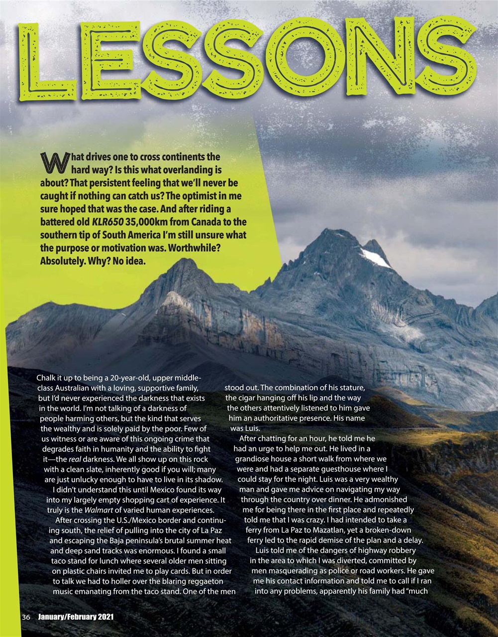 Adventure Motorcycle Preview Pages
