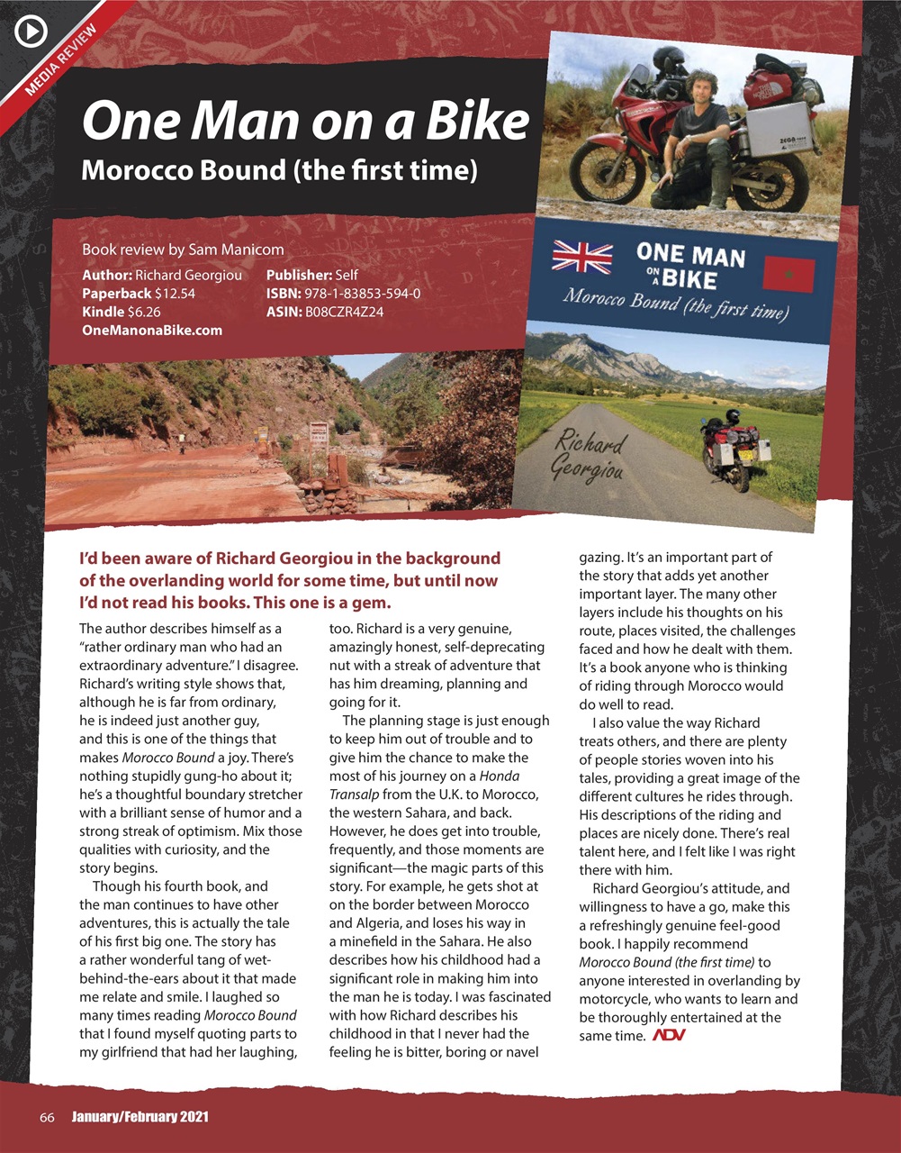 Adventure Motorcycle Preview Pages