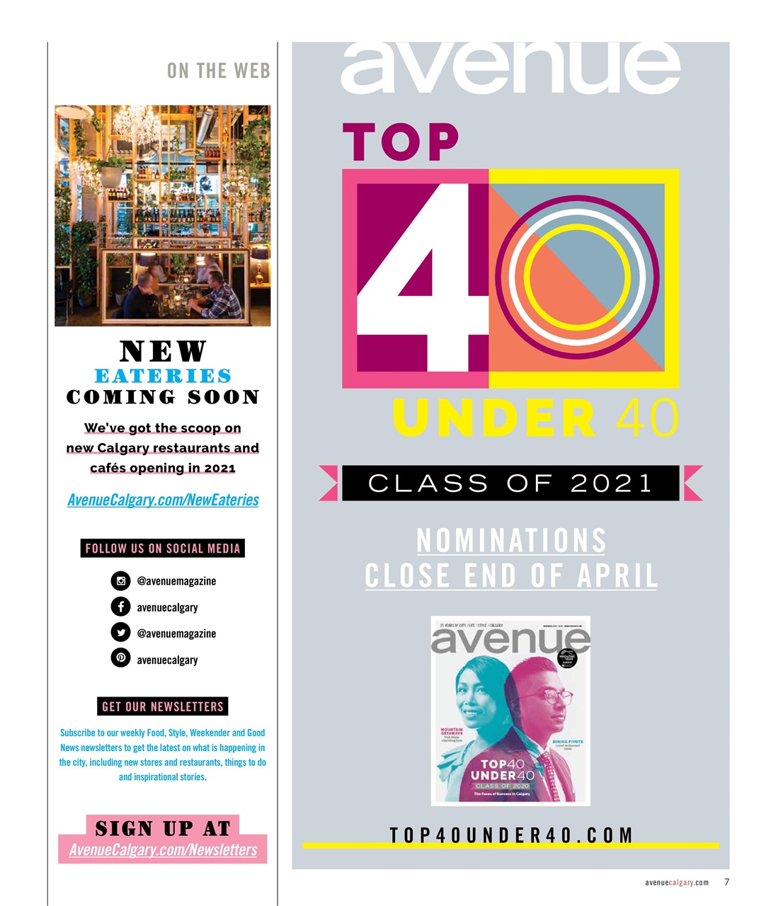 Avenue Calgary Preview Pages