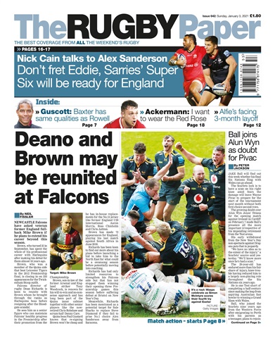 The Rugby Paper issue 3rd Jan 2021