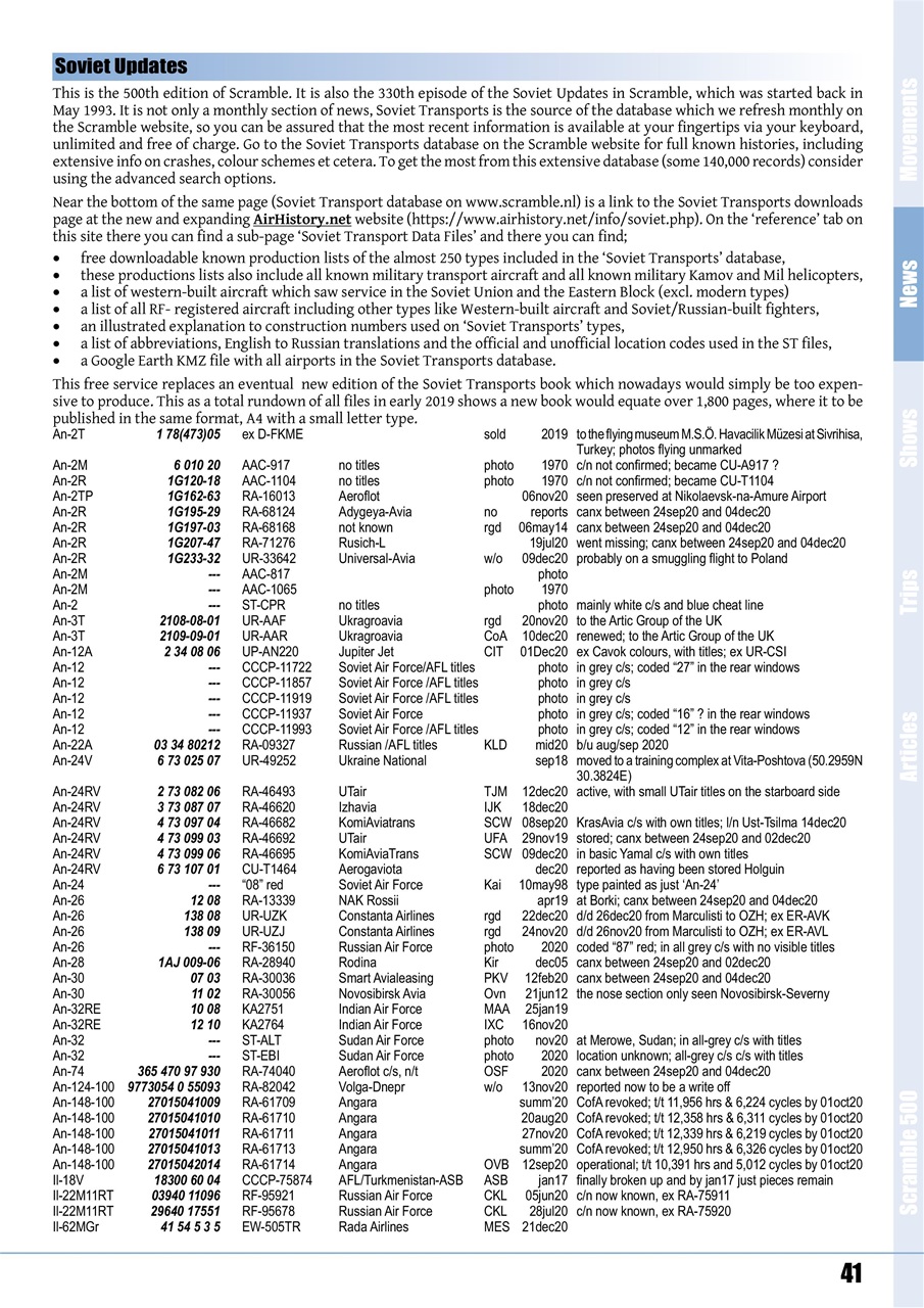 Scramble Magazine Preview Pages