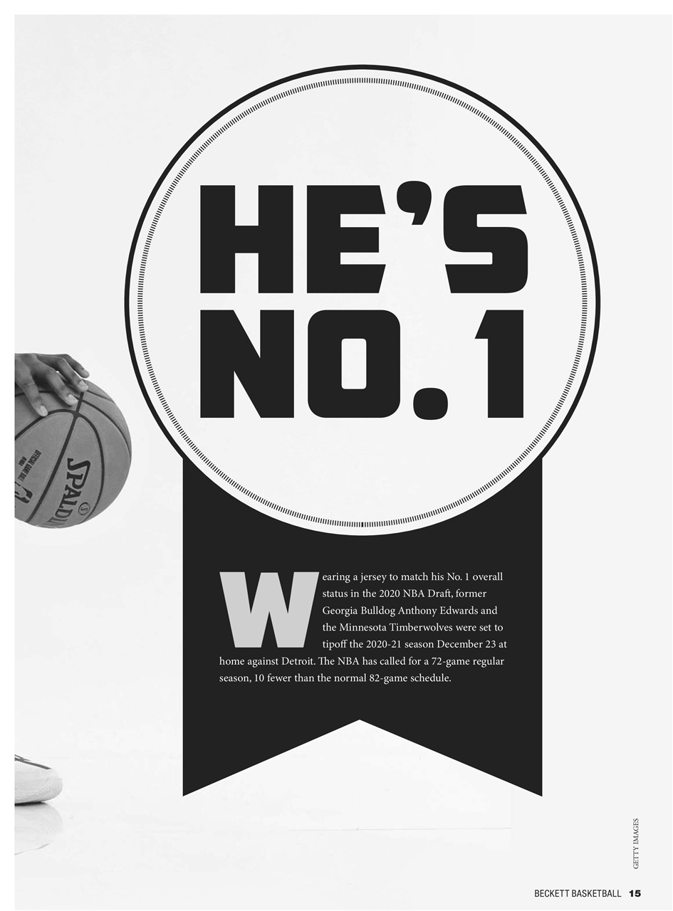 Beckett Basketball Magazine Preview Pages