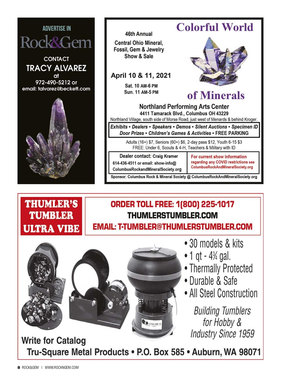 Rock&Gem Magazine Preview Pages