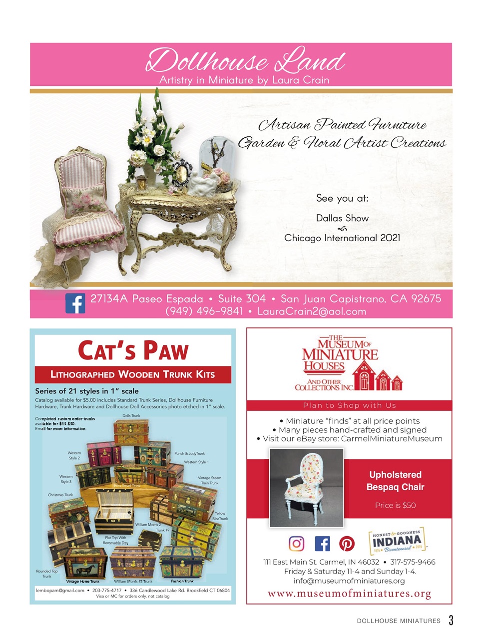 Dollhouse Miniatures Preview Pages