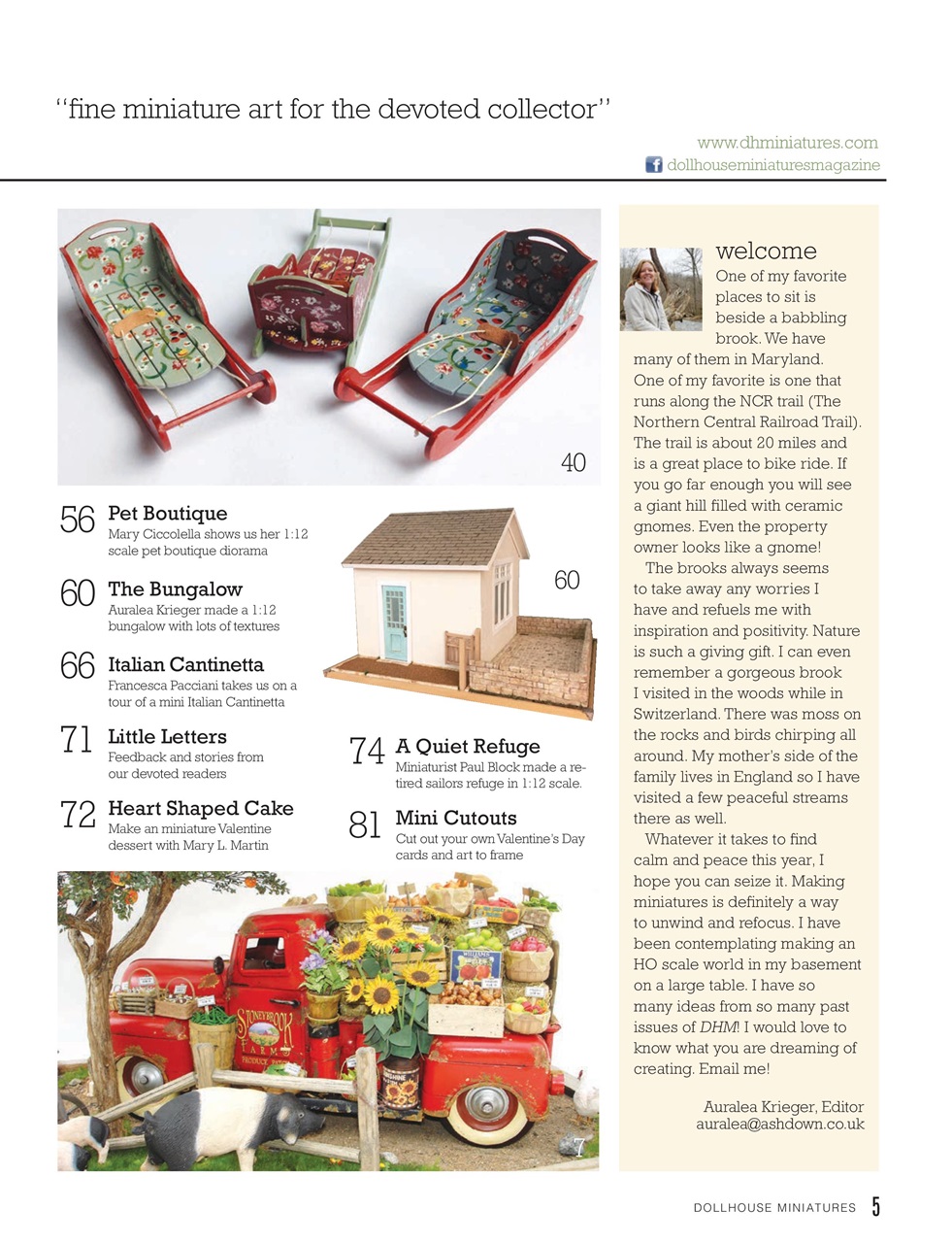 Dollhouse Miniatures Preview Pages