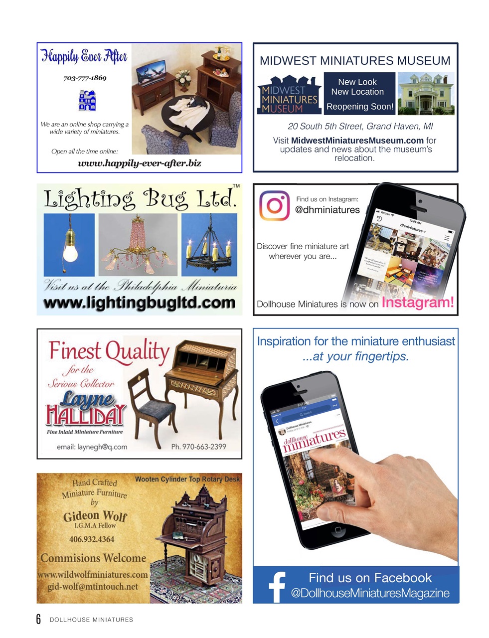 Dollhouse Miniatures Preview Pages