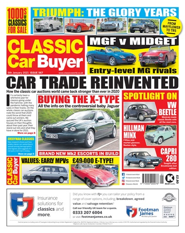 Classic Car Buyer issue 567 January 06 2021