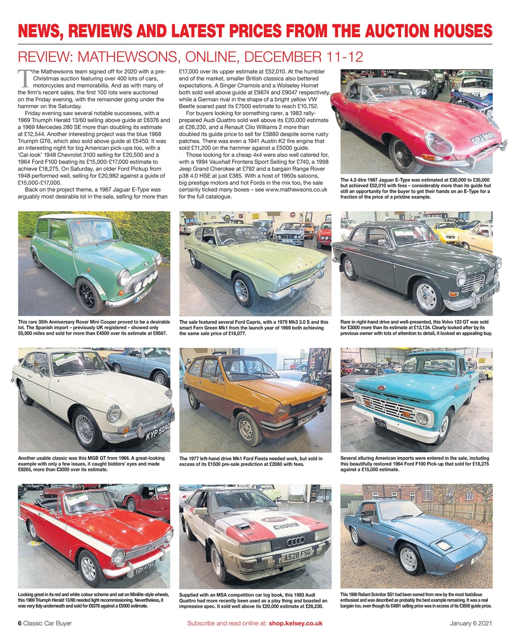 Classic Car Buyer Preview Pages