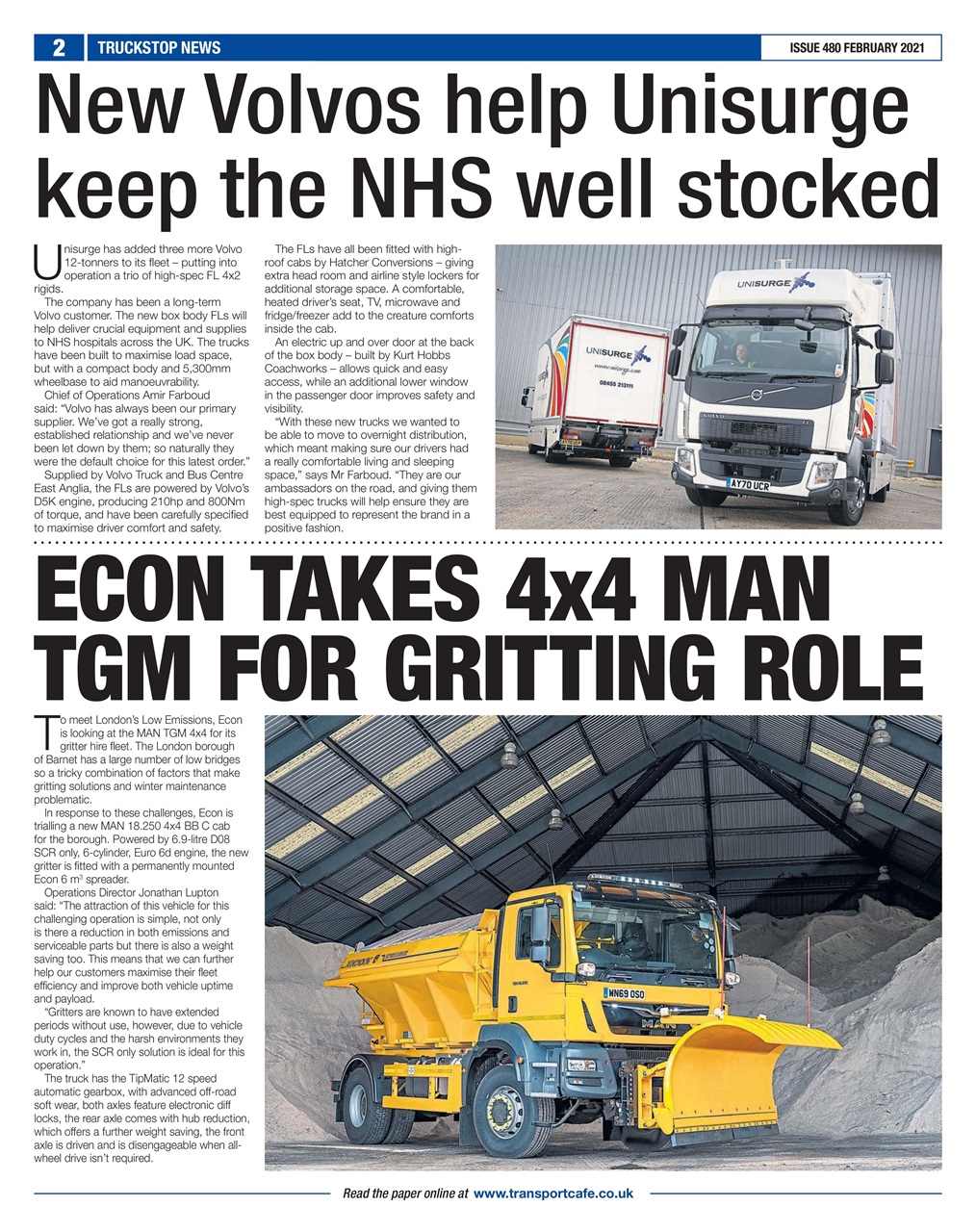 Truckstop News Preview Pages