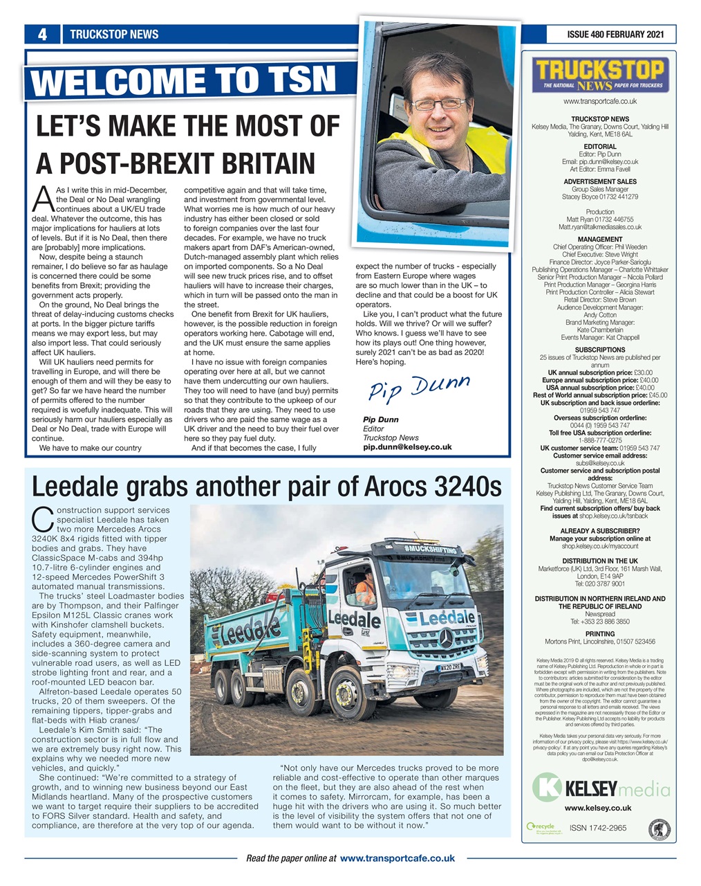 Truckstop News Preview Pages