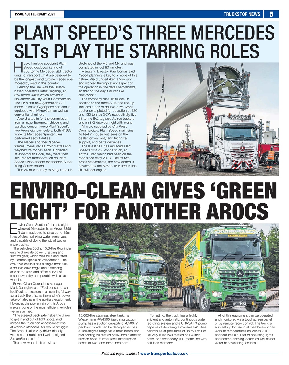 Truckstop News Preview Pages